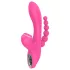 Erospace Sweet Play - vibrador de punto G con sonda anal y succión (rosa)