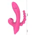 Erospace Sweet Play - vibrador de punto G con sonda anal y succión (rosa)