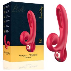 Vibrador rojo con brazo para clítoris Sweet Play A4