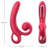 Vibrador rojo con brazo para clítoris Sweet Play A4