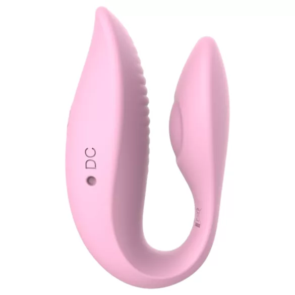 Sweet Play - vibrador para parejas inteligente - silicona rosa