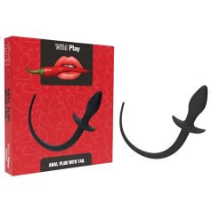 Wild Play - plug anal con cola (negro)