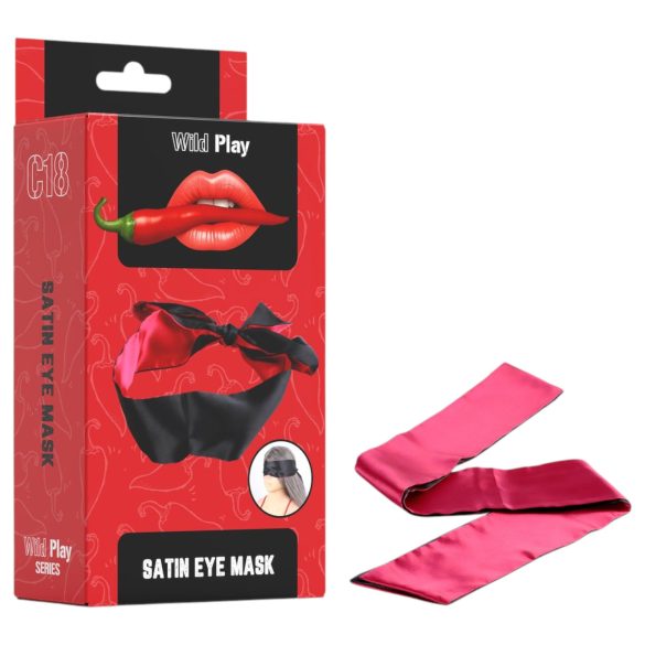Wild Play - antifaz satinado (negro)