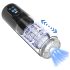 Juguete para Hombre - masturbador giratorio, succionador y vibrador (negro)