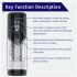Juguete para Hombre - masturbador giratorio, succionador y vibrador (negro)