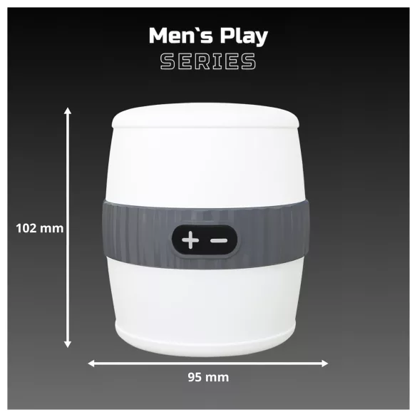 Erospace Men's Play - masturbador discreto vibrador para hombres (blanco)