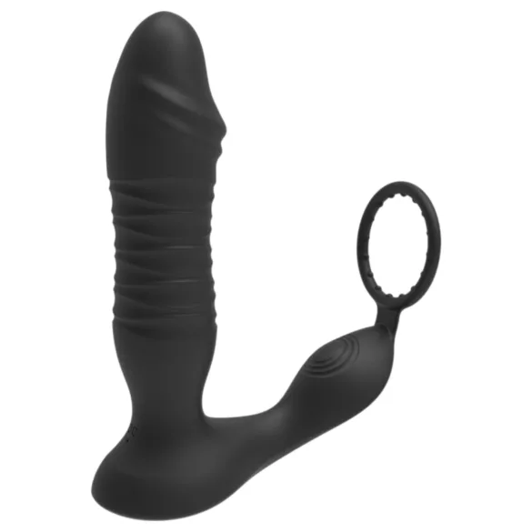 Erospace Men's Play - vibrador anal de empuje controlado por app (negro)