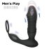 Men's Play - vibrador anal inteligente y empuje (negro)