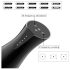Men's Play - masturbador succionador y vibrador con función de calentamiento (negro)