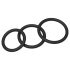 Conjunto de anillos para el pene Men's Play - negro (3 piezas)