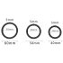 Conjunto de anillos para el pene Men's Play - negro (3 piezas)