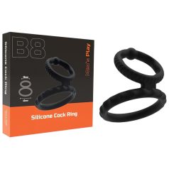 Juguete Masculino - Anillo Negro para Pene y Testículos