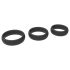 Men's Play - juego de anillos para pene grueso - negro (3 uds)