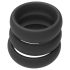 Men's Play - juego de anillos para pene grueso - negro (3 uds)