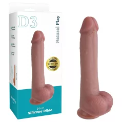   Erospace Natural Play - dildo de silicona 24 cm (color carne)
