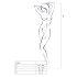Pasión BS012 - Conjunto de red sin mangas (blanco) - Talla S-L