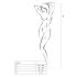Conjunto de Red Raya Passion BS013 (blanco) - Tallas S-L