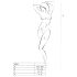 Passion BS021 - Mono de red abierto sin mangas (blanco) - Tallas S-L