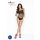 Passion BS035 - body negro de red abierto con tirantes - Talla S-L