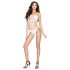 Passion BS035 - Body de red abierto con tirantes (blanco) - S-L