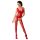 Passion BS046 - conjunto de red floral rojo - Talla S-L