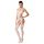 Passion BS053 - Conjunto de malla con cuello halter (blanco) - Tallas S-L