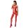 Conjunto Passion BS056 de red con diseño (rojo) - Tallas S-L