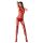 Passion BS060 - Conjunto de red rombos (rojo) - Tallas S-L