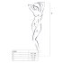 Passion BS060 - Conjunto de red rombos (rojo) - Tallas S-L
