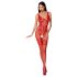 Passion BS069 - Mono de red abierto decorado (rojo) - Tallas S-L