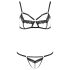 Conjunto de arnés corporal encaje Passion Devil Solon - negro