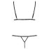 Conjunto de arnés corporal encaje Passion Devil Solon - negro