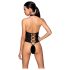 Passion Nancy - body negro abierto con tiras cruzadas - L/XL