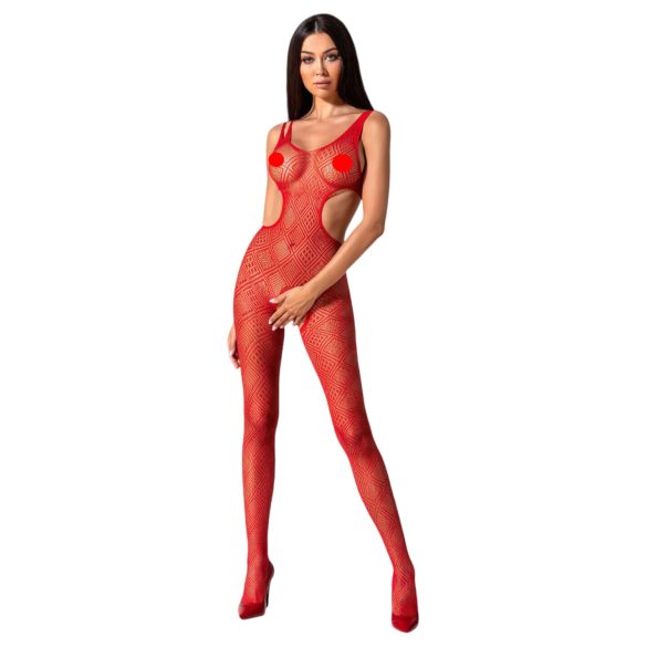 Passion BS085 - Entero abierto mosaico rojo S-L