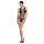 Passion BS086 - Body semi-transparente de rayas (negro) - Tallas S-L