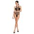 Passion BS087 - body transparente de malla (negro) - Tallas S-L
