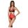 Pasión Peonía - body con aberturas laterales (rojo)