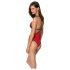 Pasión Peonía - body con aberturas laterales (rojo)