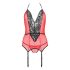 Passion Peonia - top y tanga (rojo)
