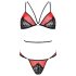 Conjunto de Sujetador Pasión Peonía (rojo)