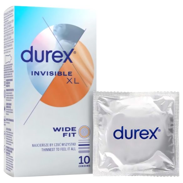 Durex Invisible XL - preservativos extra grandes (10 uds)