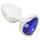 Magic Shiver - plug anal azul con piedra