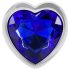 Magic Shiver - plug anal azul con piedra