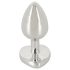 Magic Shiver - plug anal azul con piedra
