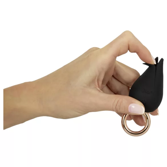 Belou - vibrador para dedos - silicona negra