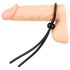 Magic Shiver - anillo ajustable para el pene (negro)