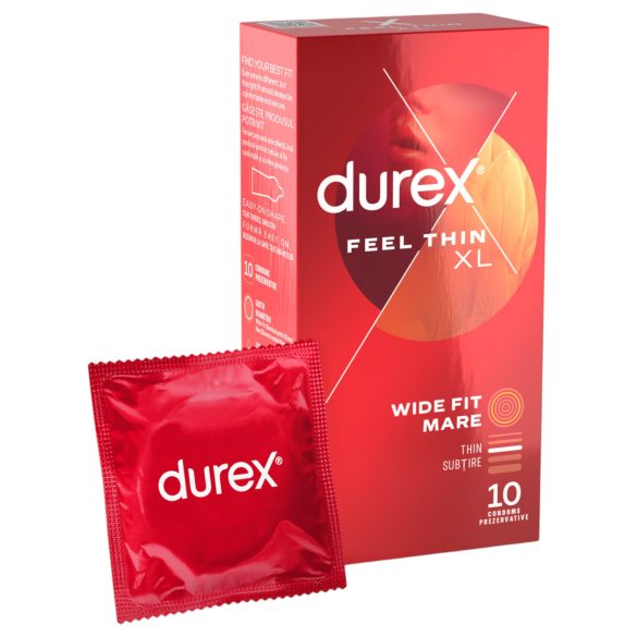 Durex Feel Thin XL - Sensación natural preservativos (10 uds)