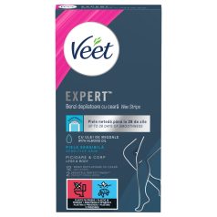   Veet Expert - bandas de cera listas para usar - piel seca - 12 unidades