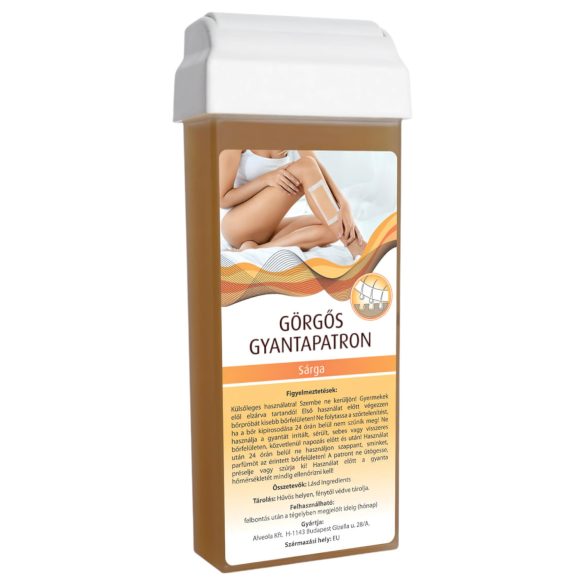 Cartucho de cera rodante - cabezal ancho (100ml) - amarillo