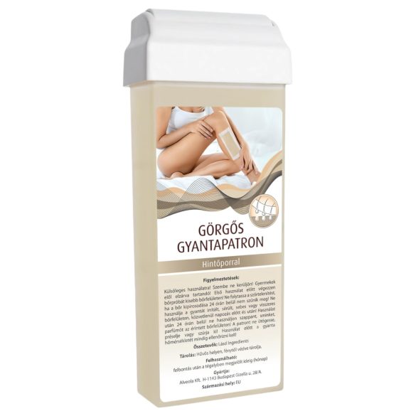 Cartucho de cera con polvo, rodillo ancho (100ml)
